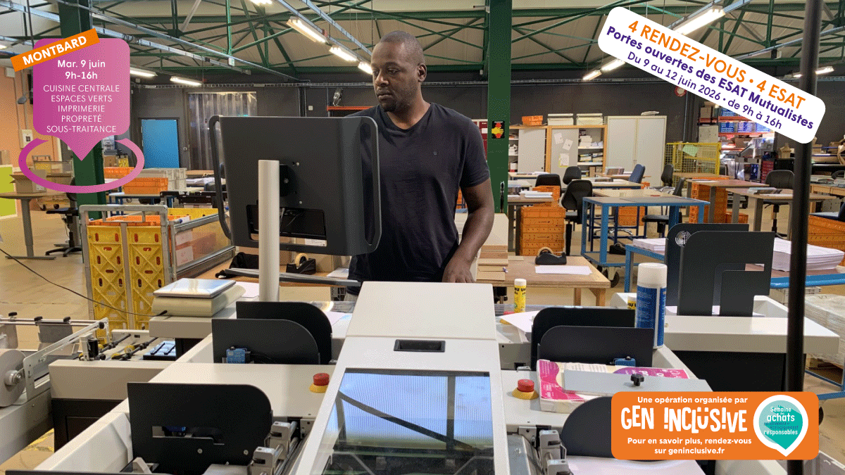 Atelier de routage à l’ESAT Les Bordes de Montbard