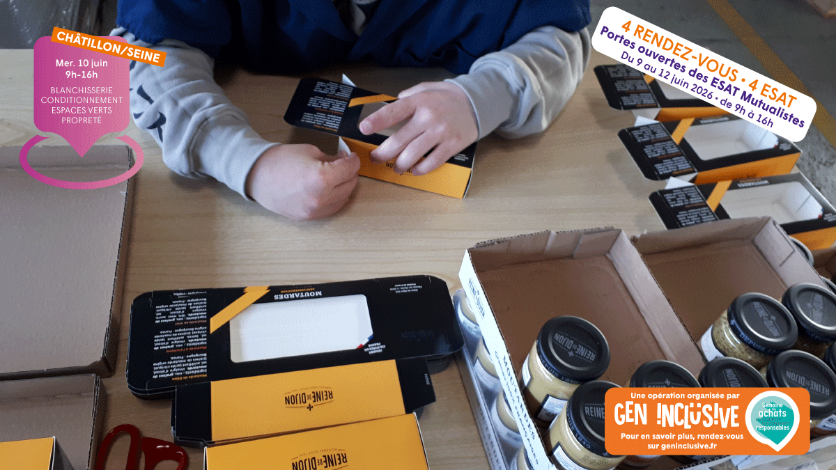 Activité de conditionnement à l’ESAT Henri Baillot de Châtillon-sur-Seine